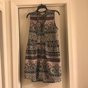 Anthro dark boho Winter tunic sleeveless vest